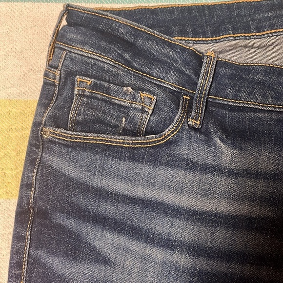 Old Navy slightly distressed Rockstar super skinny high rise jeans size 16 tall. - Picture 6 of 14